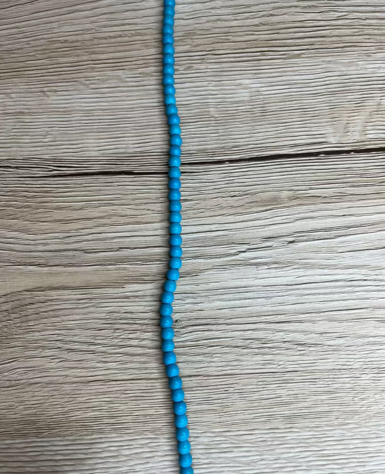 Sträng med turkos Howlite 6mm