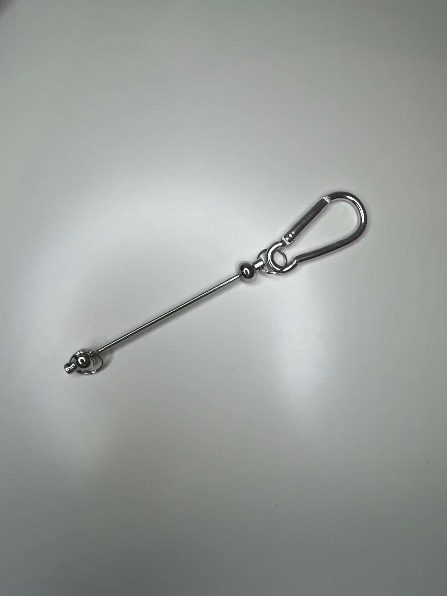 Pärlbar nyckelring silver (st)