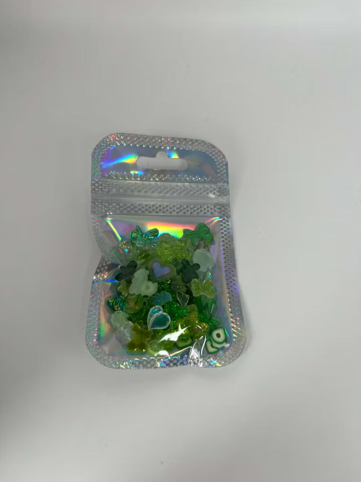 Grön mix med flatbacks
