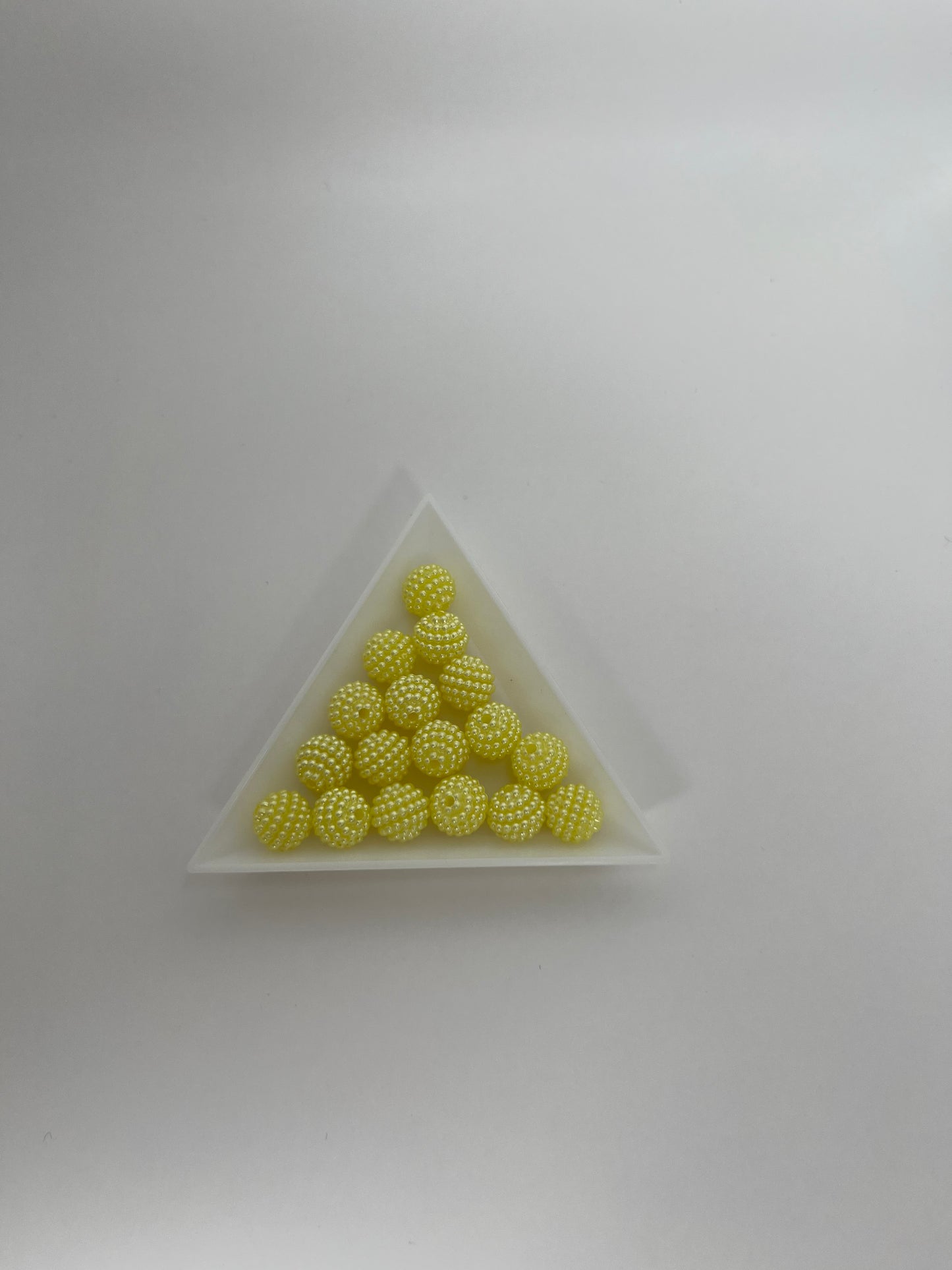 Bubbelpärla gul, 10mm (50st)
