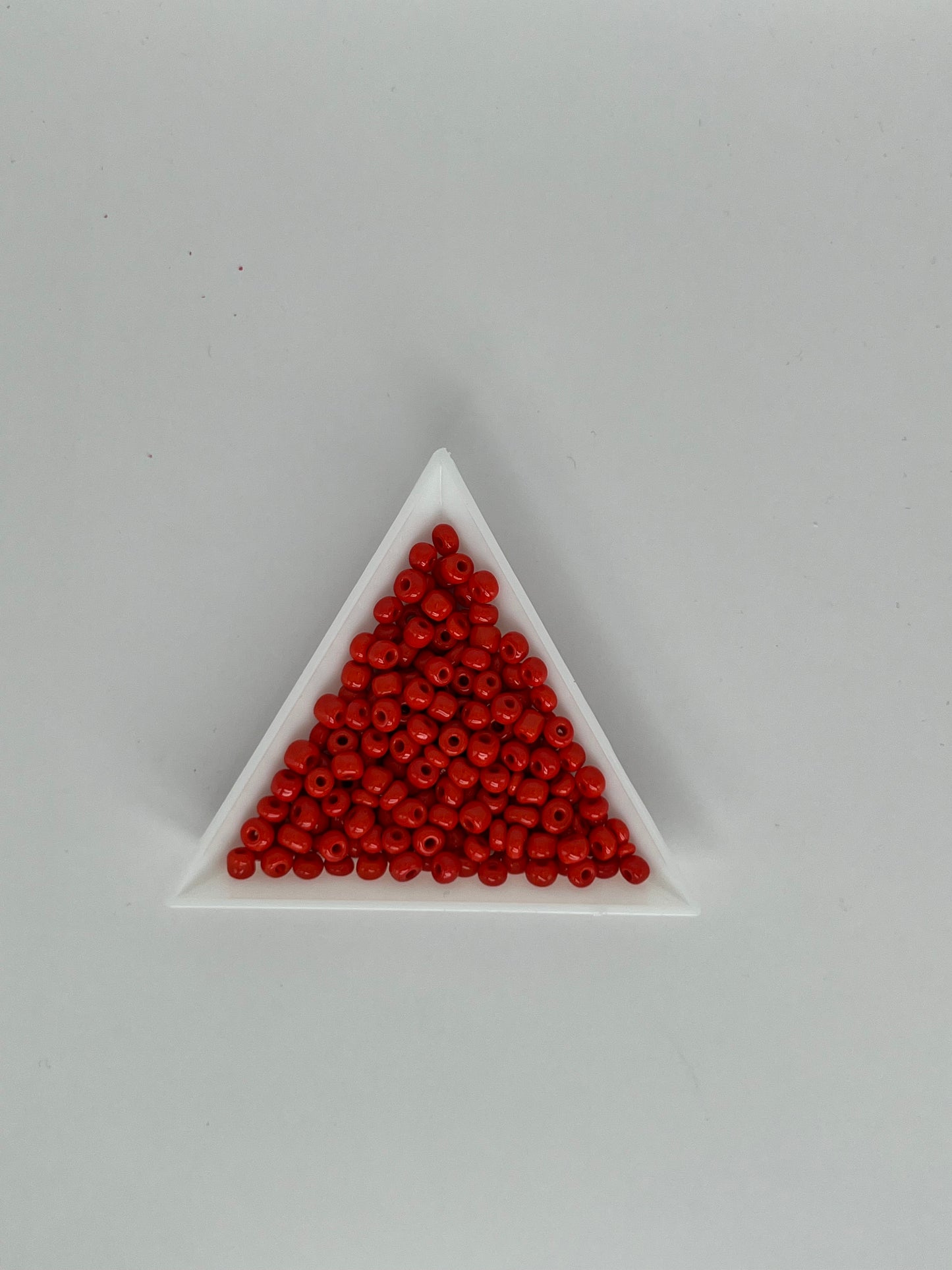 Seed beads röd, 4 mm (ca 150 st)
