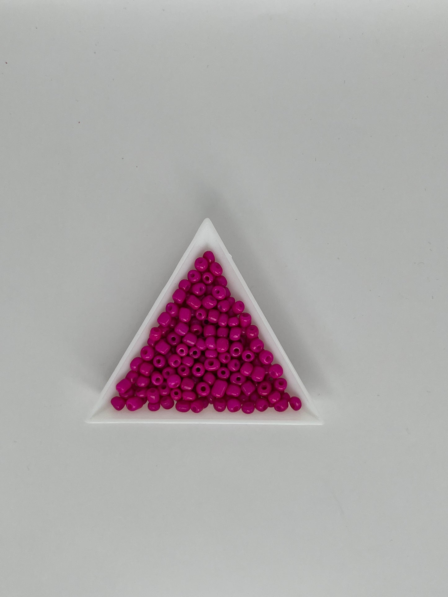 Seed beads mörkrosa, 4 mm (ca 150 st)