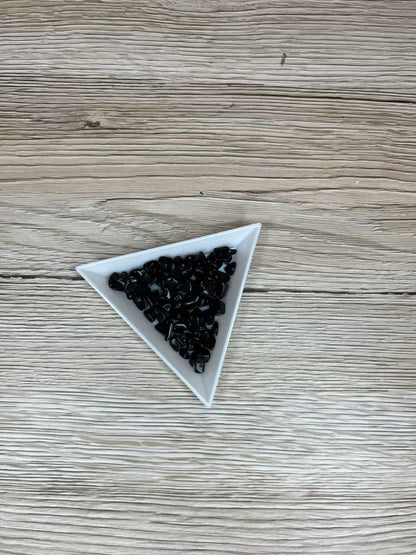 Syntetisk Sten Chip 5-10 mm, Svart (10g)