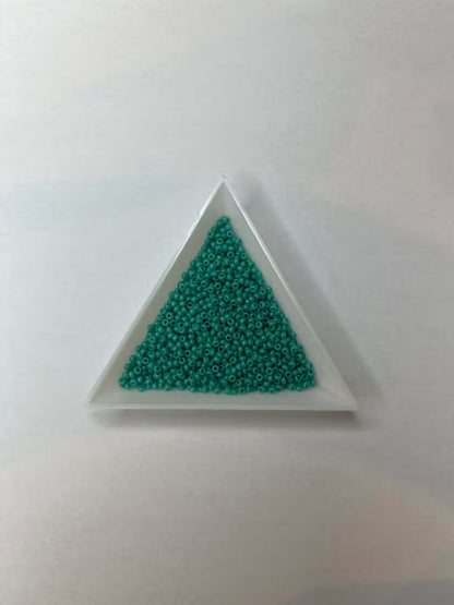 Seed Beads grön, 2mm