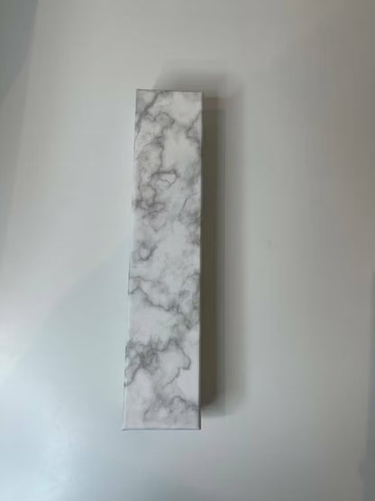 Marmorfärgad Presentask, 21cm (st)