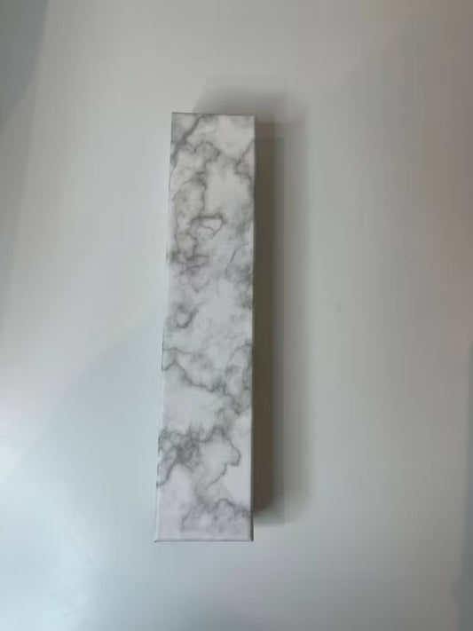 Marmorfärgad Presentask, 21cm (st)