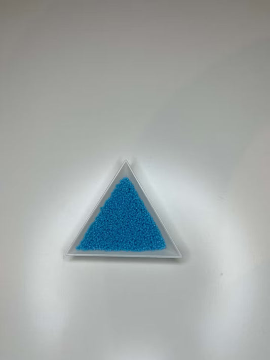 Miyuki seed beads - Opaque Light Blue 15/0,