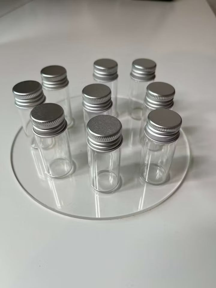 Glasburk med skruvlock (st)