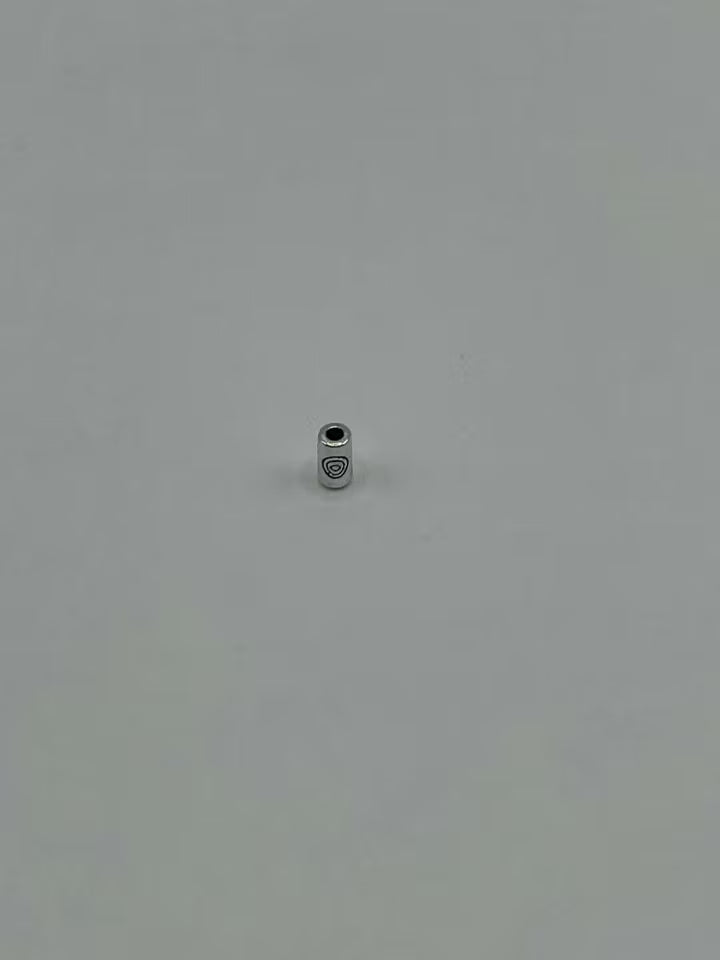 Mellandel Cylinder 5x3 mm, Silver (10st)