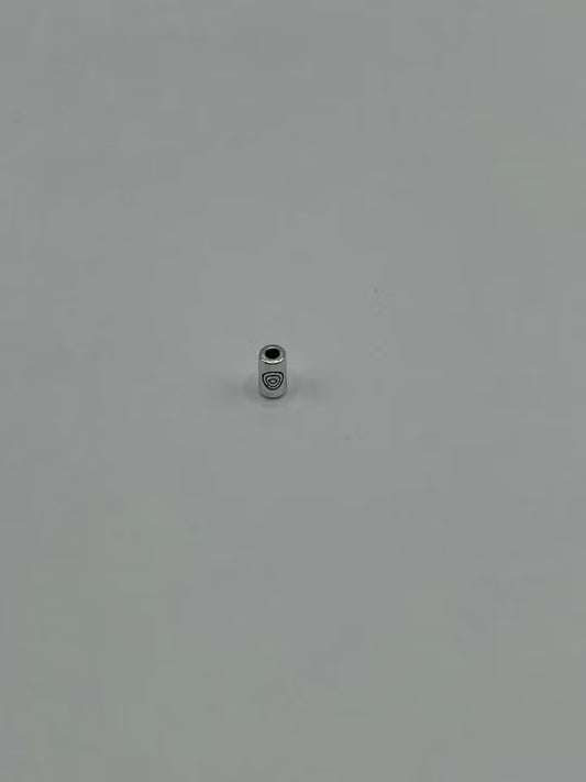 Mellandel Cylinder 5x3 mm, Silver (10st)