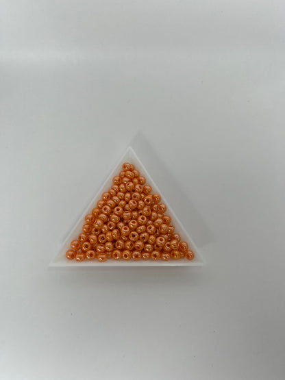 Seed Beads opak lustered orange, 5mm (20g)