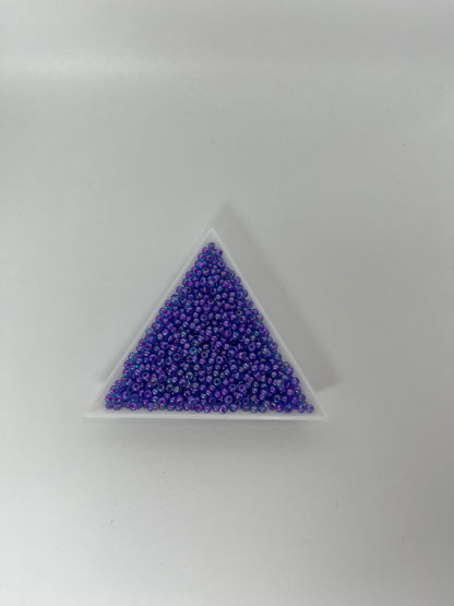 Seed Beads rosa/blå, 2,6mm (20g)