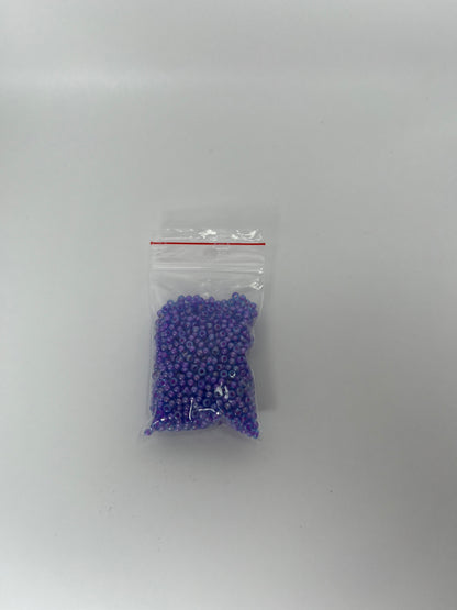 Seed Beads rosa/blå, 2,6mm (20g)