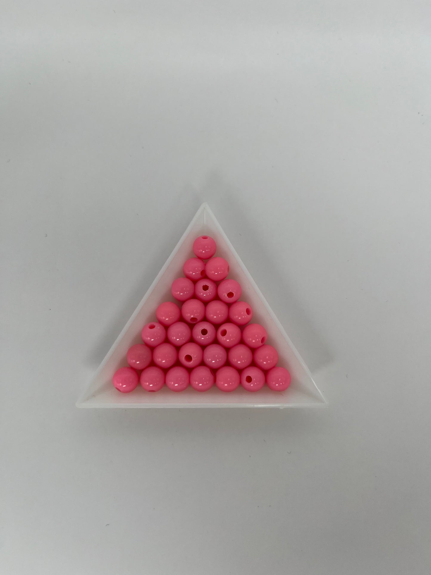 Akrylpärlor rosa, 8mm (100st)