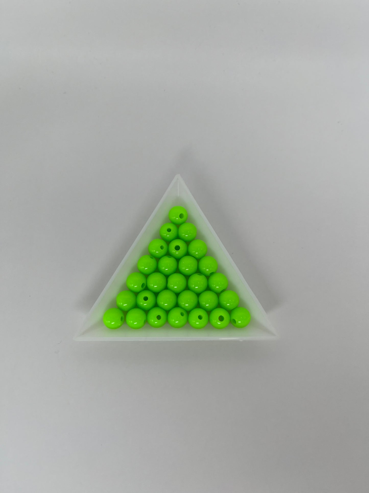 Akrylpärlor limegröna, 8mm (100st)