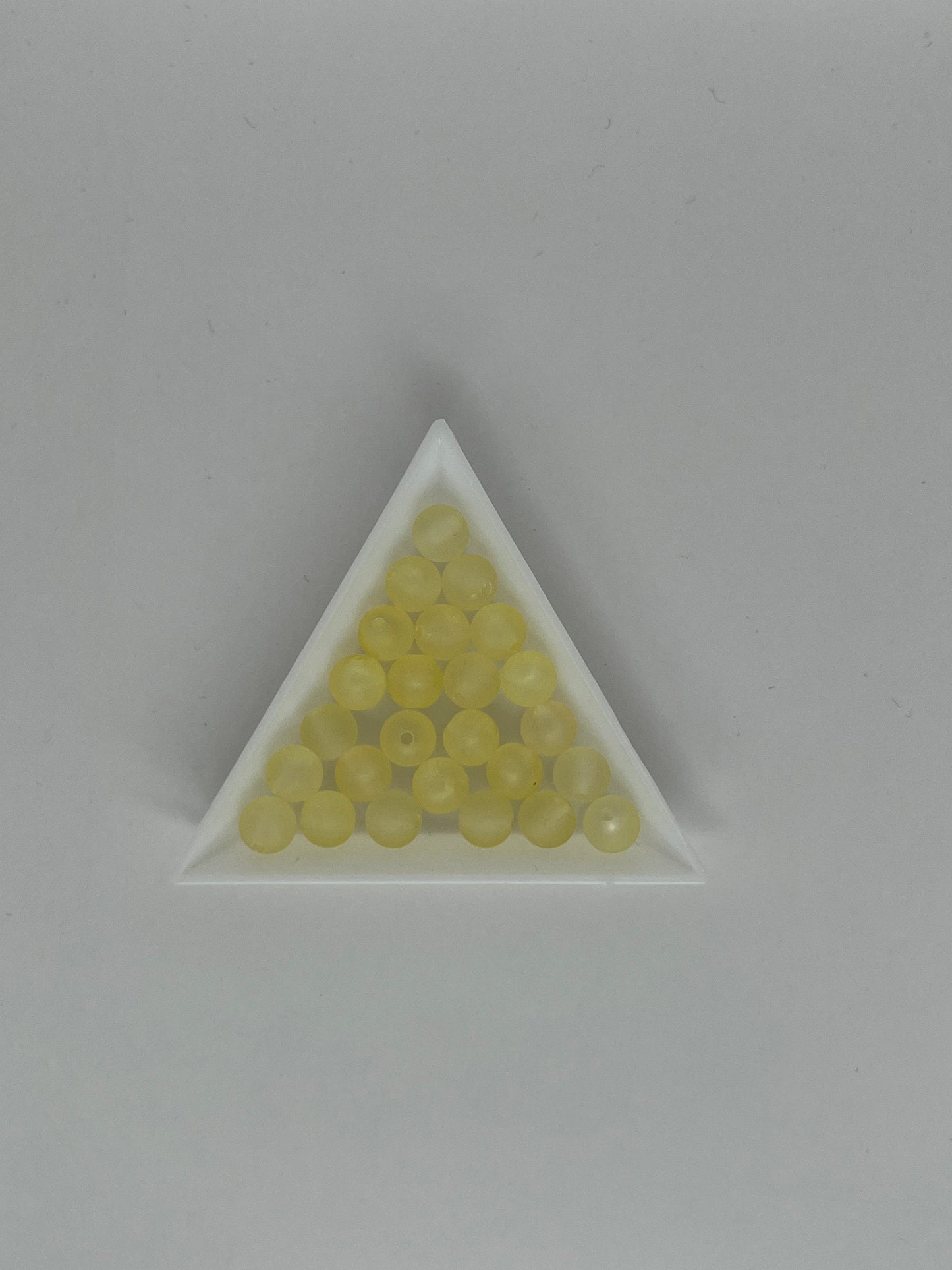 Akrylpärlor gula, 8mm (50st)