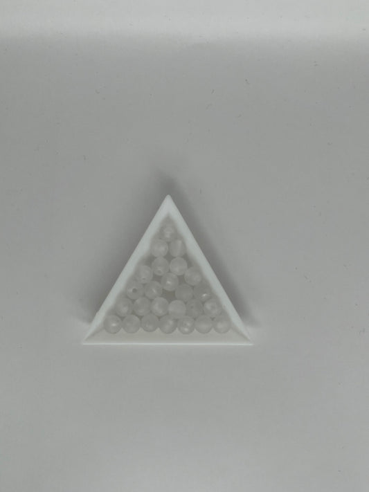 Akrylpärlor vita, 8mm (50st)