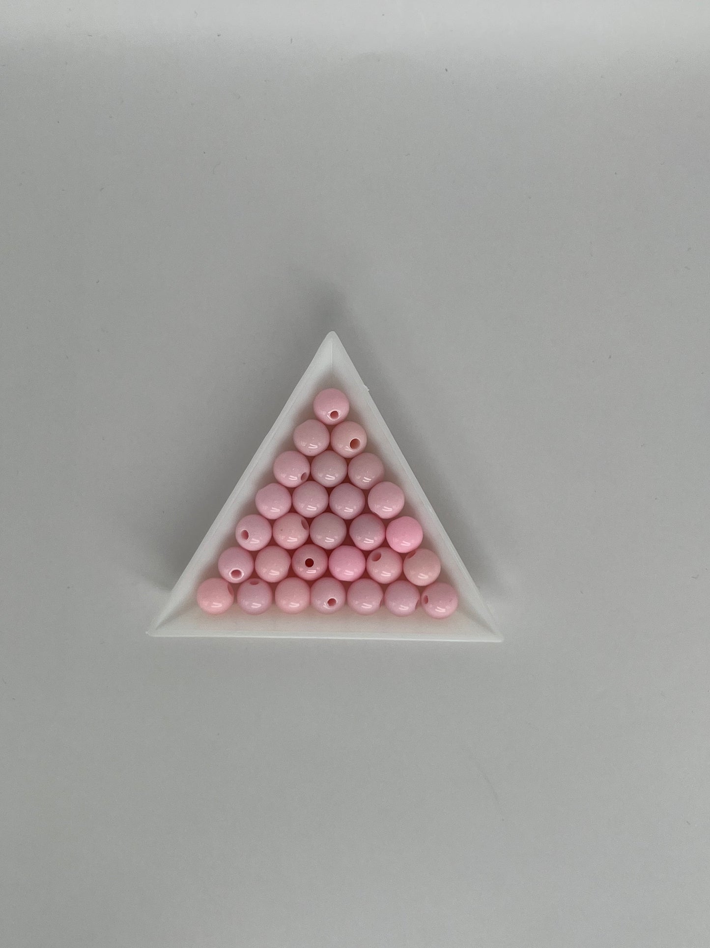 Akrylpärlor ljusrosa, 8mm (100st)