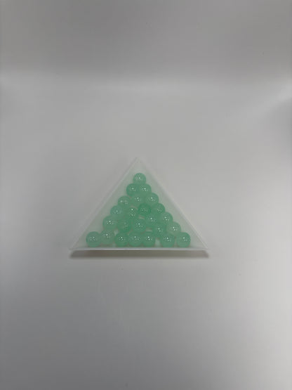 Glaspärlor, turkos, 8mm (50st)