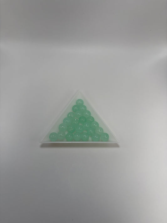 Glaspärlor, turkos, 8mm (50st)