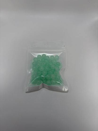 Glaspärlor, turkos, 8mm (50st)