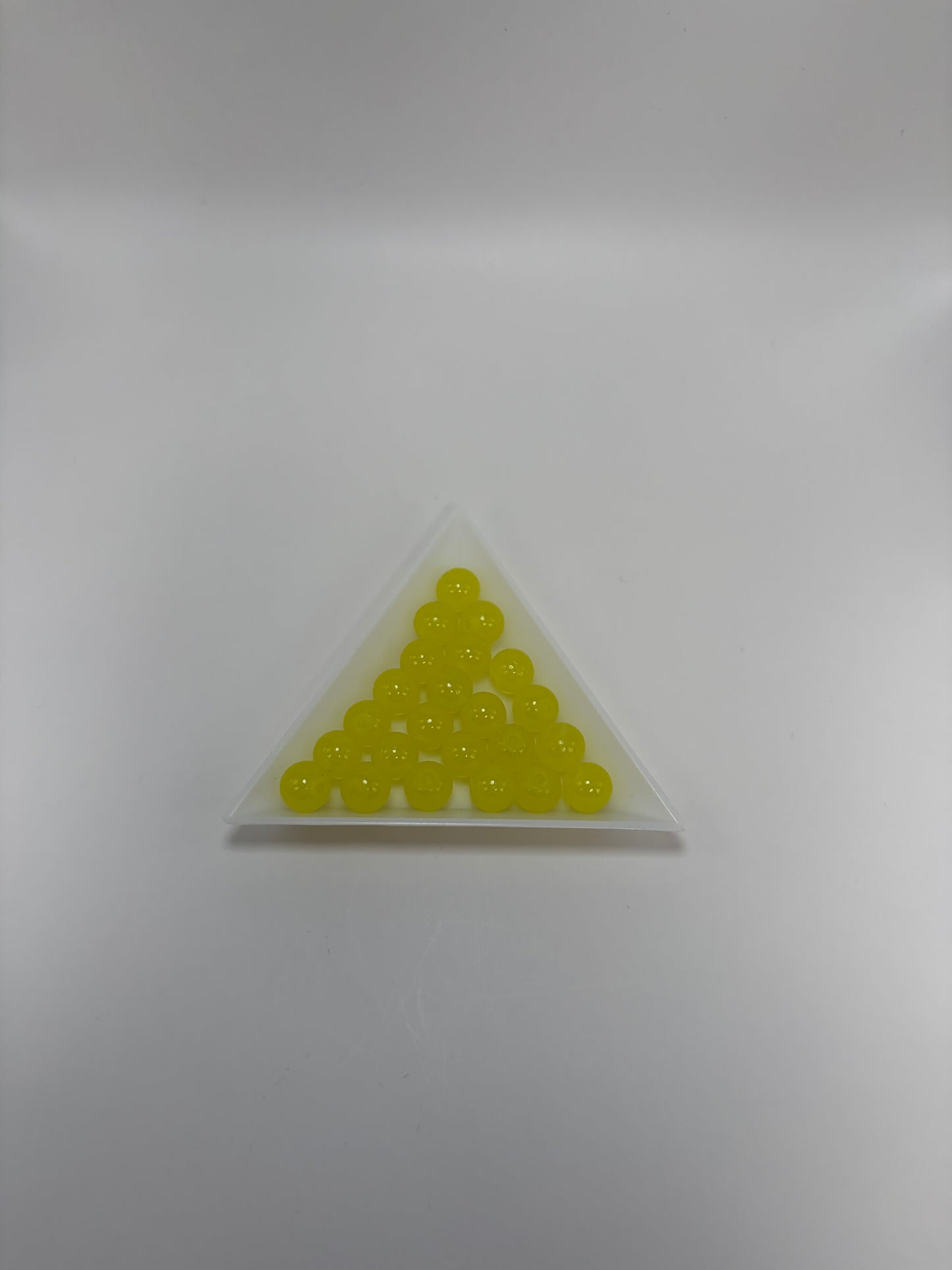 Glaspärlor, gul, 8mm (50st)