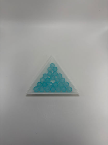 Akrylpärlor, blå, 8mm (50st)