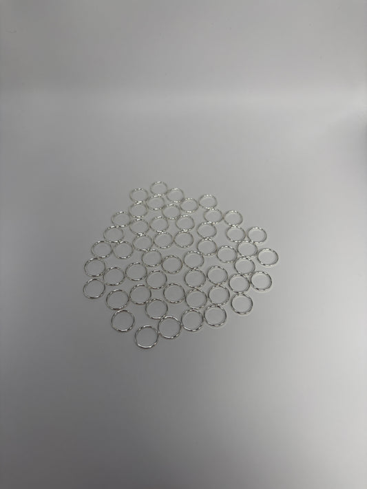 Bindringar, silver, 10mm (50st)