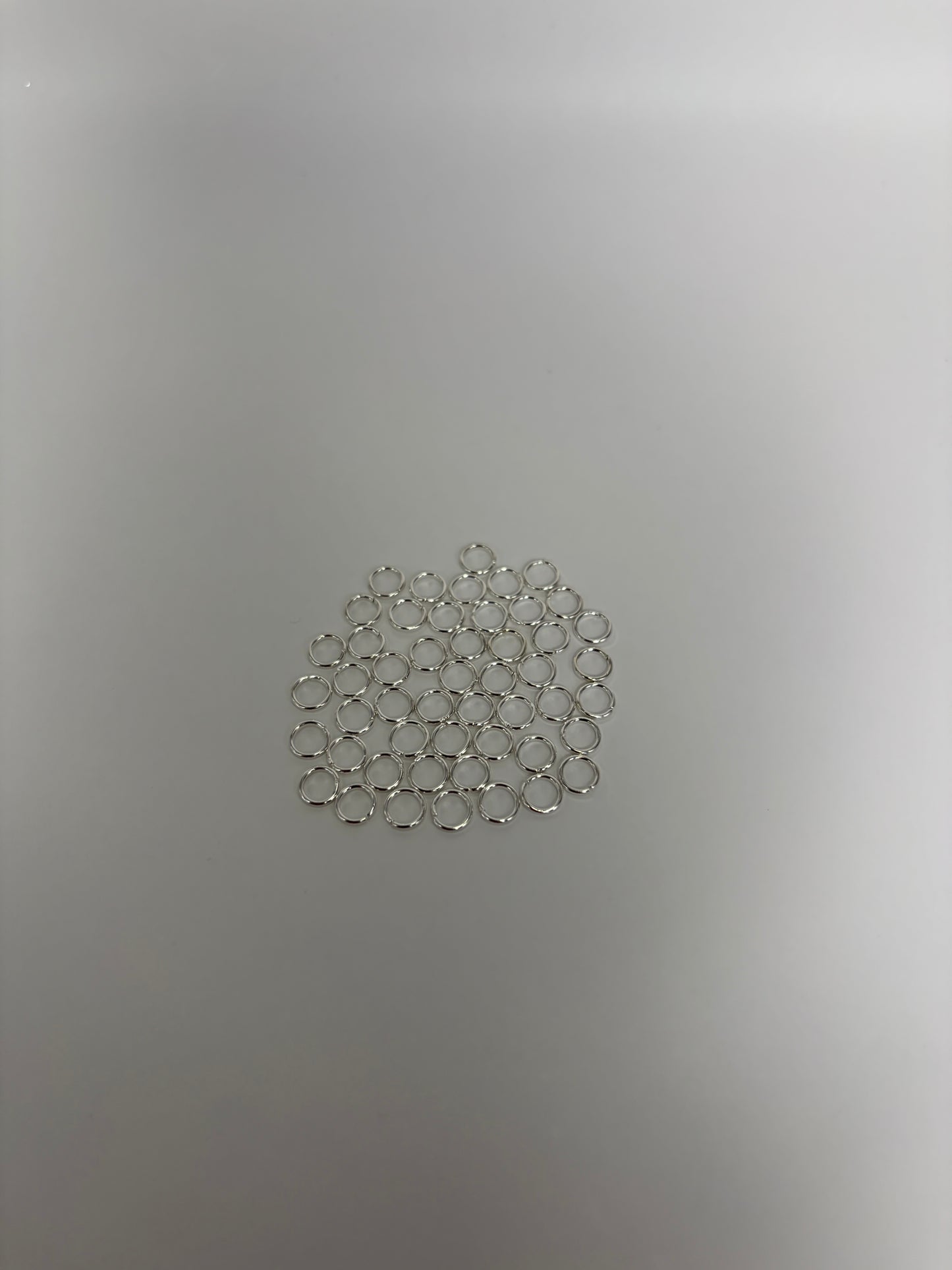 Bindringar, silver, 5mm (50st)