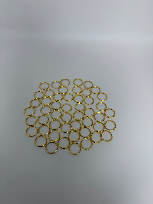 Bindringar, guld, 10mm (50st)