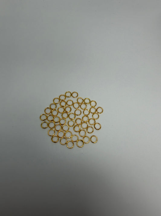 Bindringar, guld, 5mm (50st)
