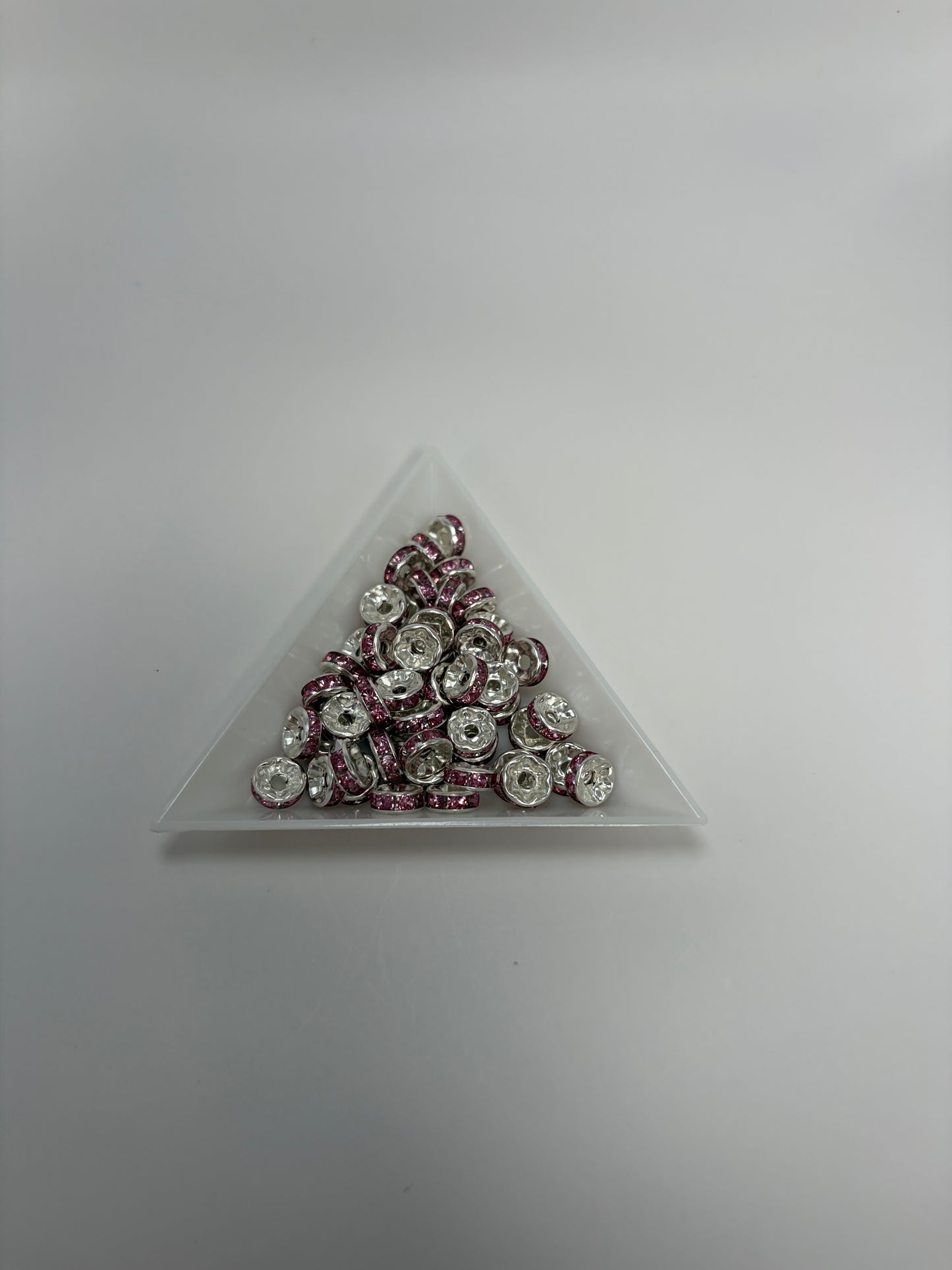 Strassrondell rosa, 8mm  (50st)