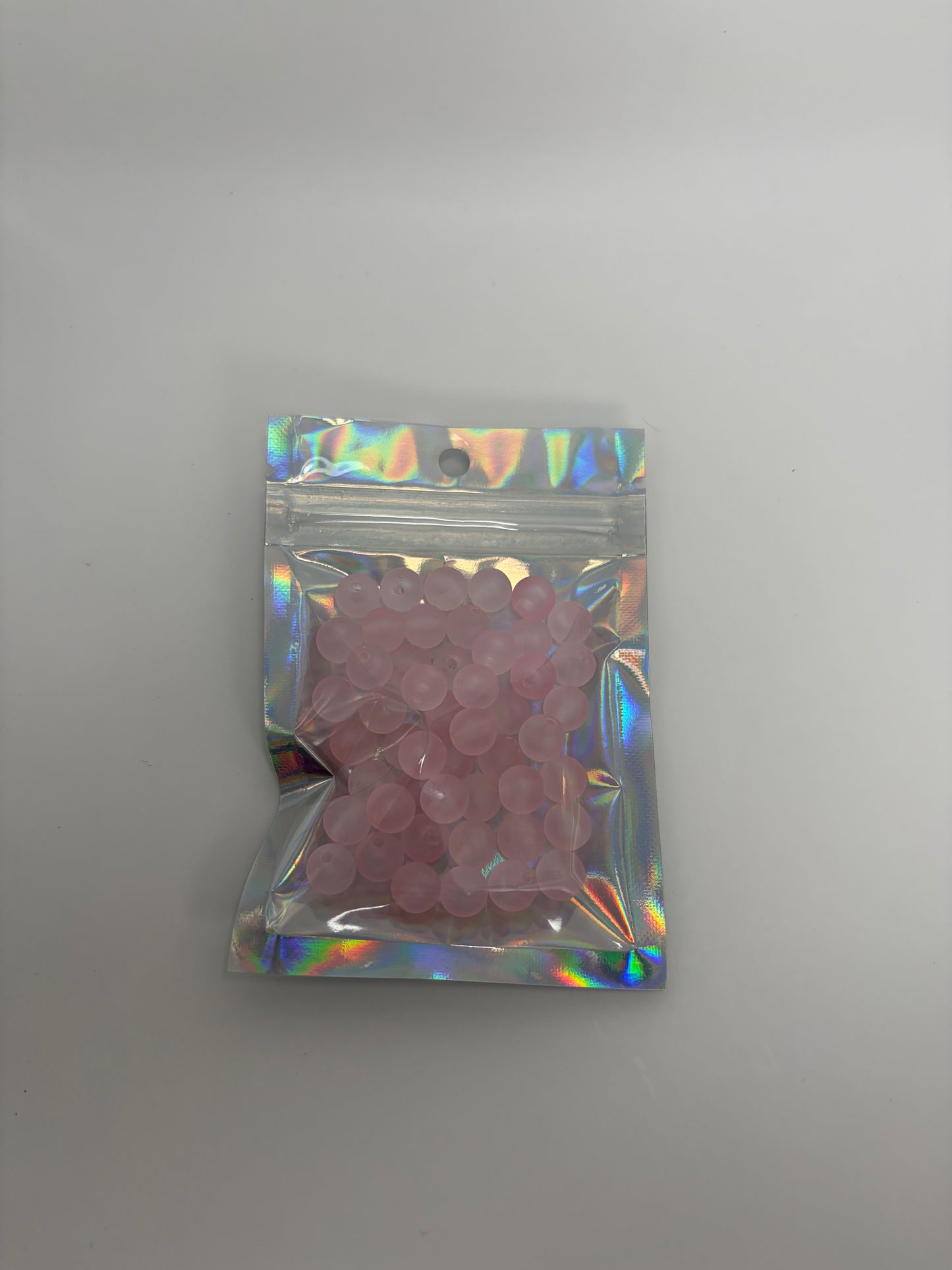 Akrylpärlor, rosa, 8mm (50st)